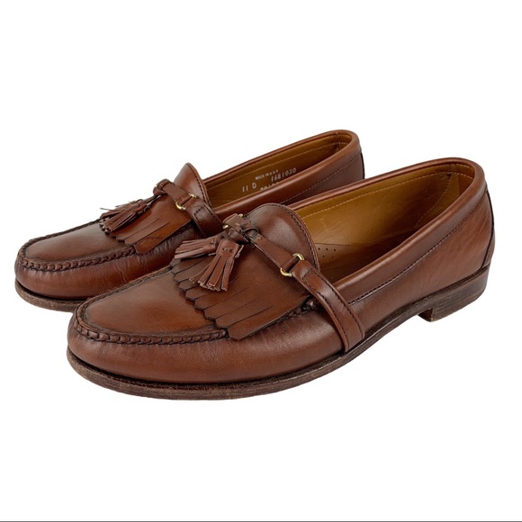 FootJoy Shoes Footjoy Leather Loafers Kiltie Tassel Cognac Brown